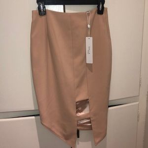 Pink/Cream Assymetrical Skirt
